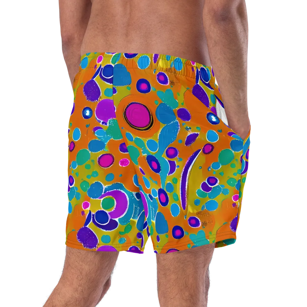 Chromatic Splash on Swim Trunks — Right Back