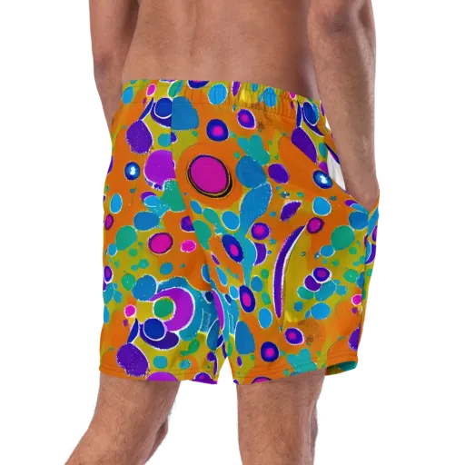 Chromatic Splash on a Swim Trunks