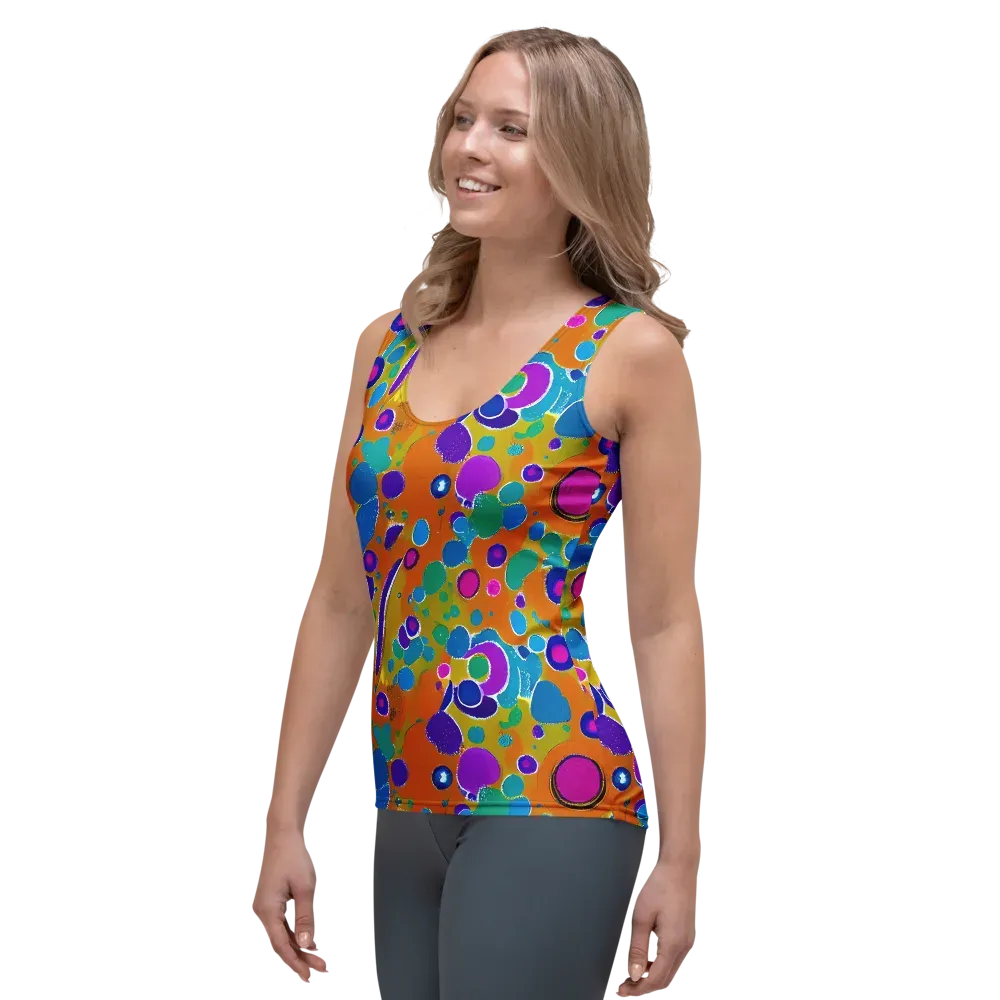Chromatic Splash on Women's Tank Top — Left Front