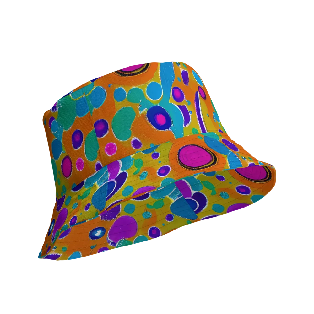 Chromatic Splash on Reversible Bucket Hat — Product details Outside