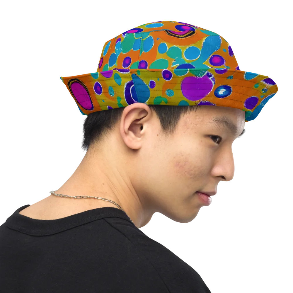 Chromatic Splash on Reversible Bucket Hat — Right Outside