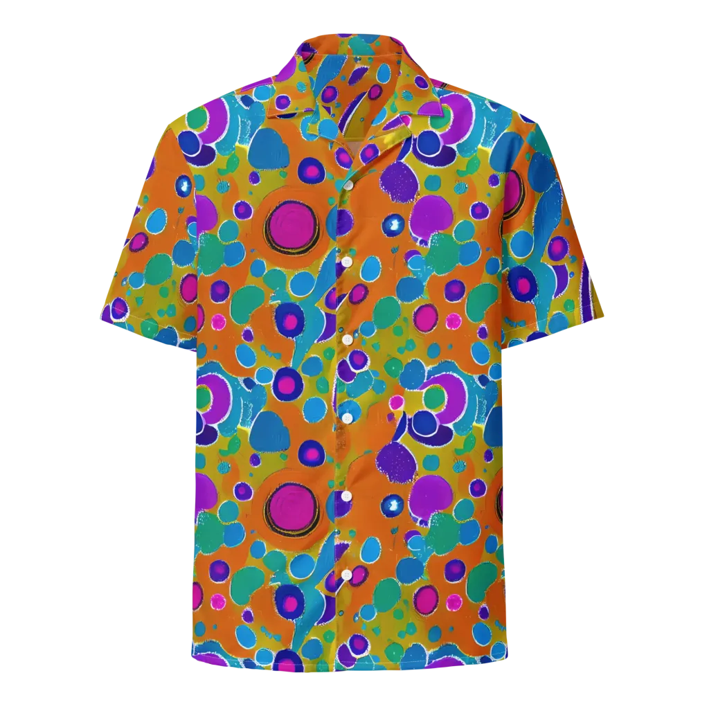 Chromatic Splash on Button Shirt — Front