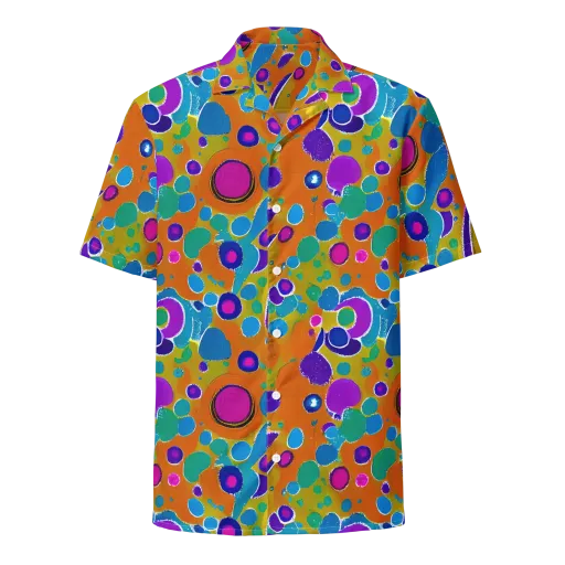 Chromatic Splash on a Button Shirt