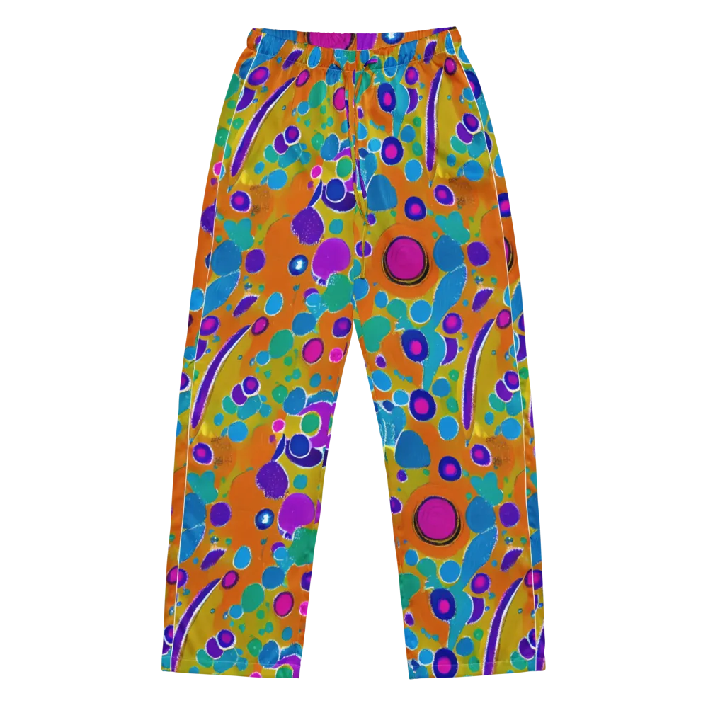 Chromatic Splash on Women's Pajama Pants — Front