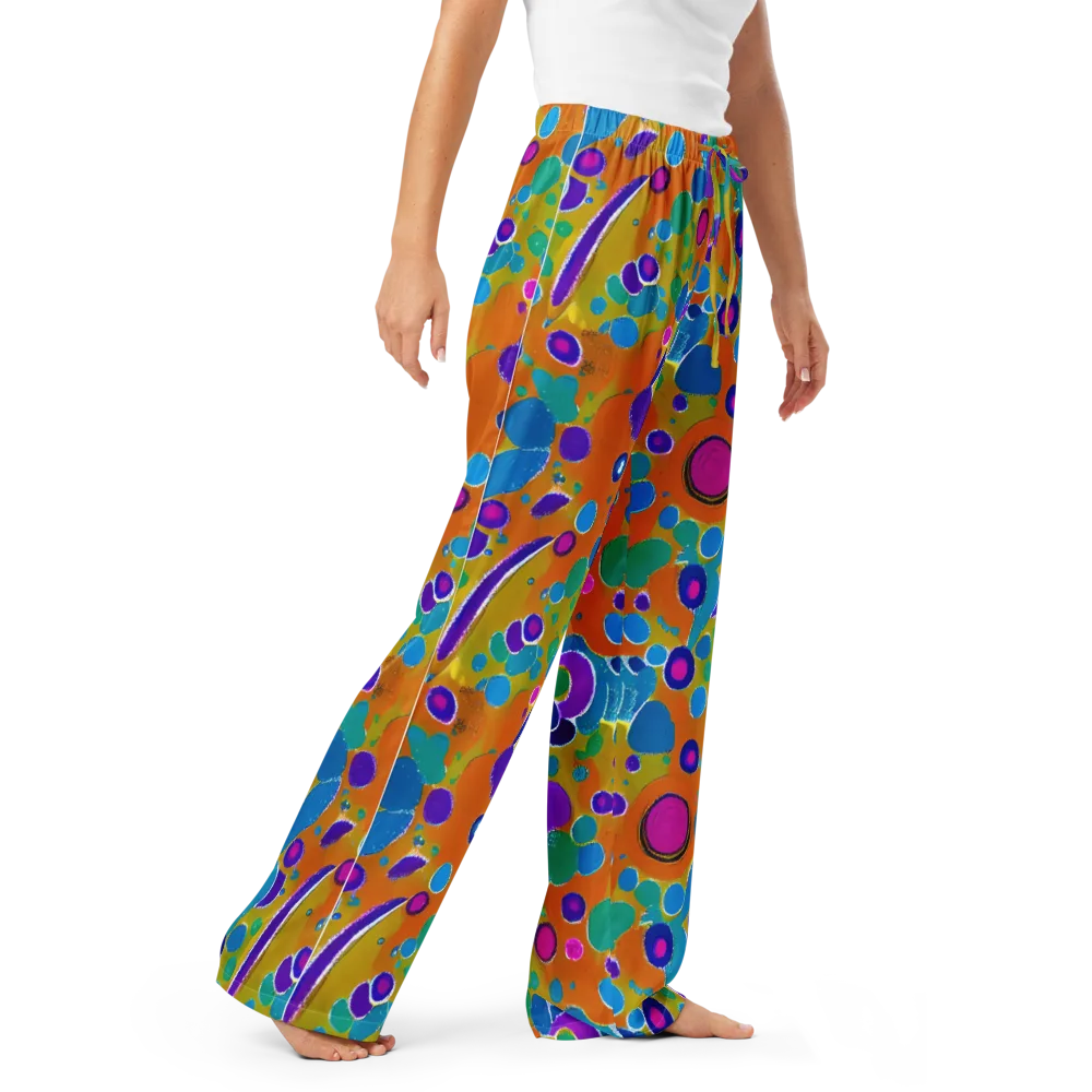 Chromatic Splash on Women's Pajama Pants — Right Front