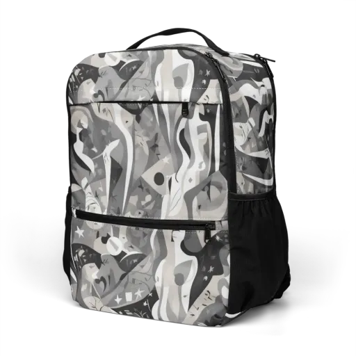 Moonlit Figures on a Utility Backpack