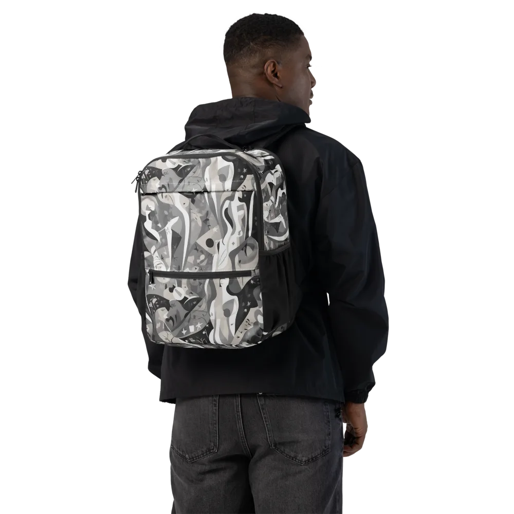 Moonlit Figures on Utility Backpack — Back