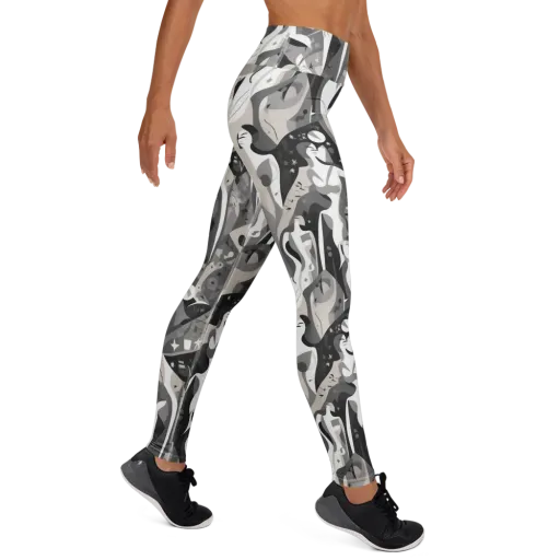 Moonlit Figures on a Yoga Leggings