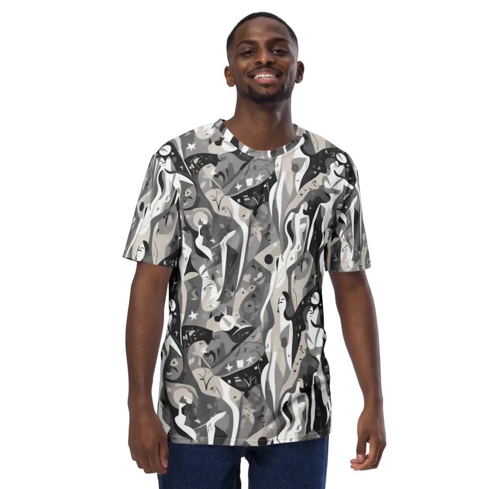Moonlit Figures on Men's Crew Neck T-Shirt — Front