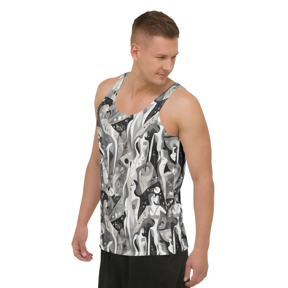 Moonlit Figures on Men's Tank Top — Left Front