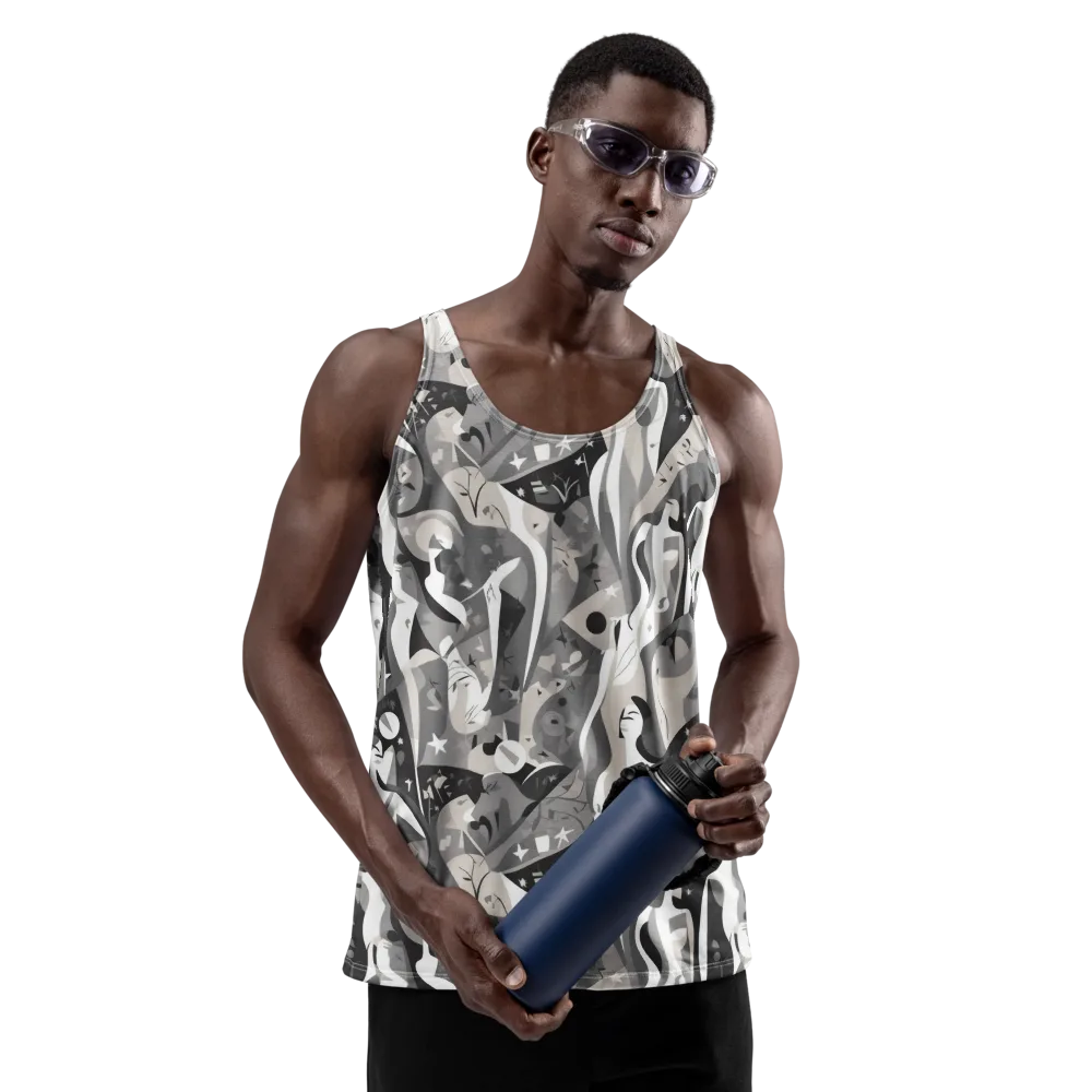Moonlit Figures on Men's Tank Top — Front