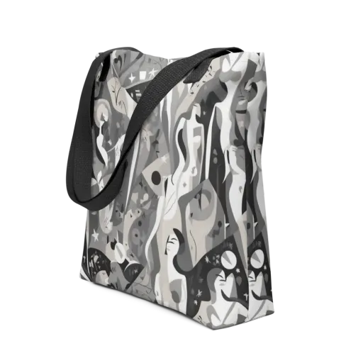 Moonlit Figures on a Tote Bag