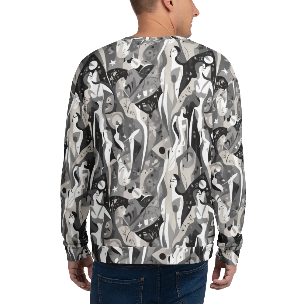 Moonlit Figures on Sweatshirt — Back