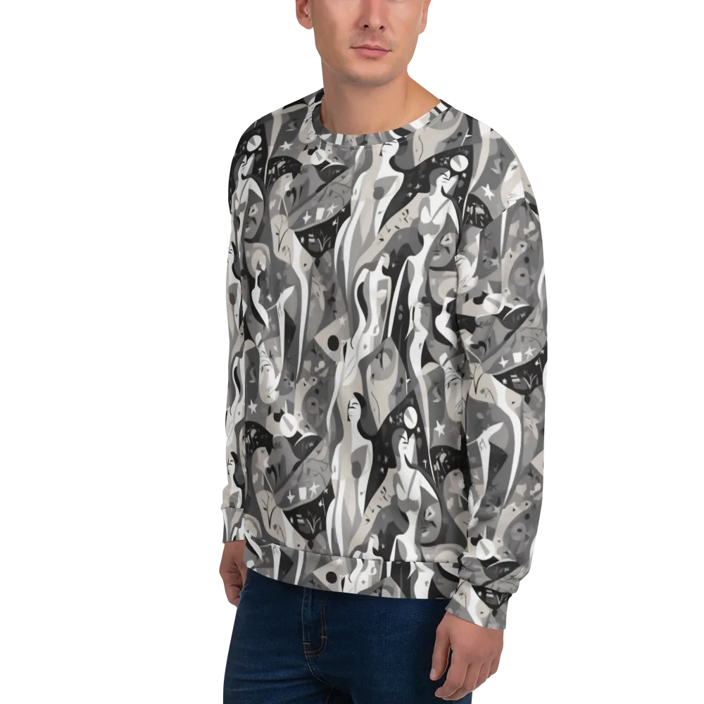Moonlit Figures on Sweatshirt — Left Front
