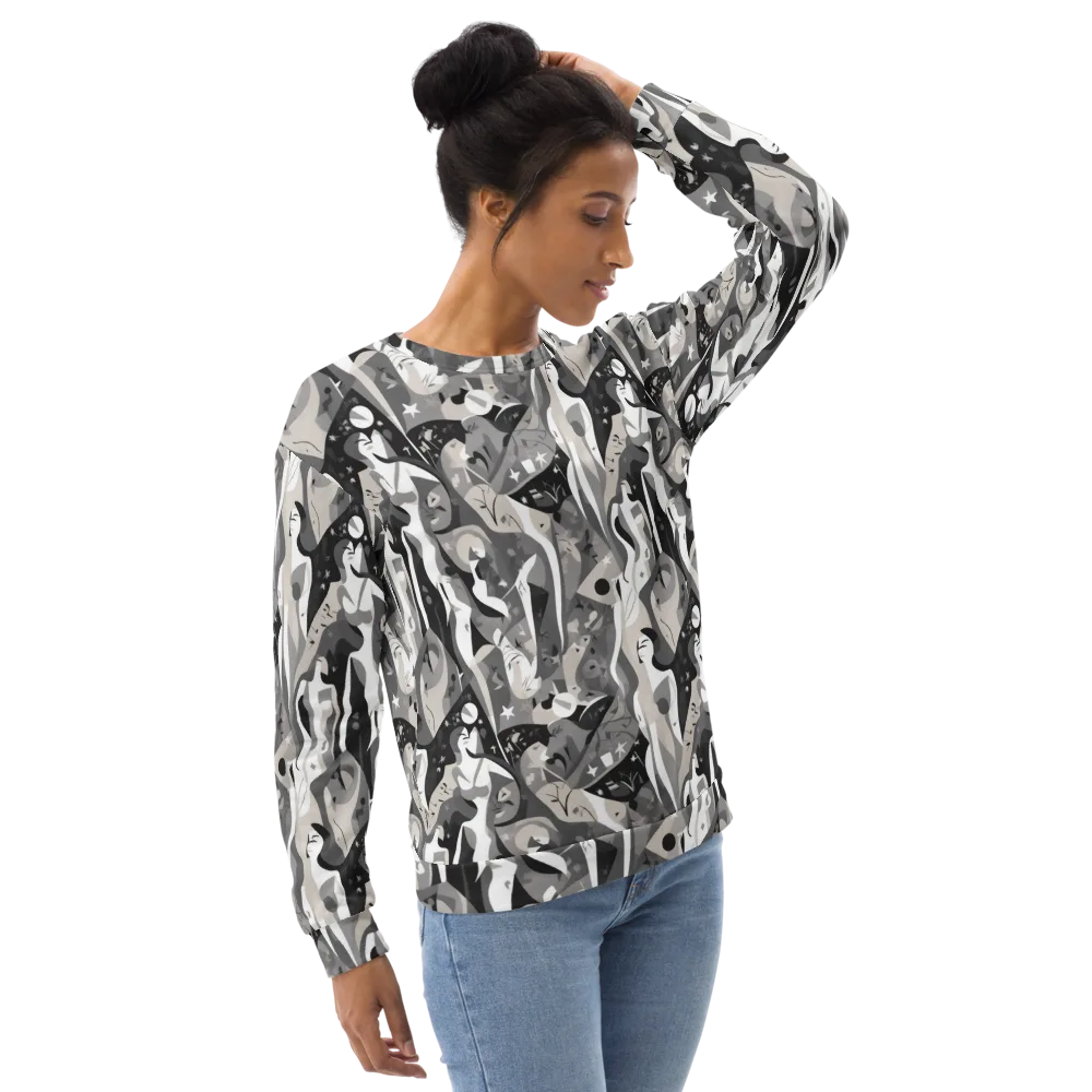 Moonlit Figures on Sweatshirt — Right Front