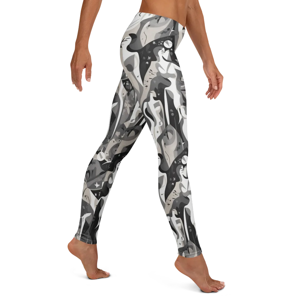Moonlit Figures on Leggings — Right