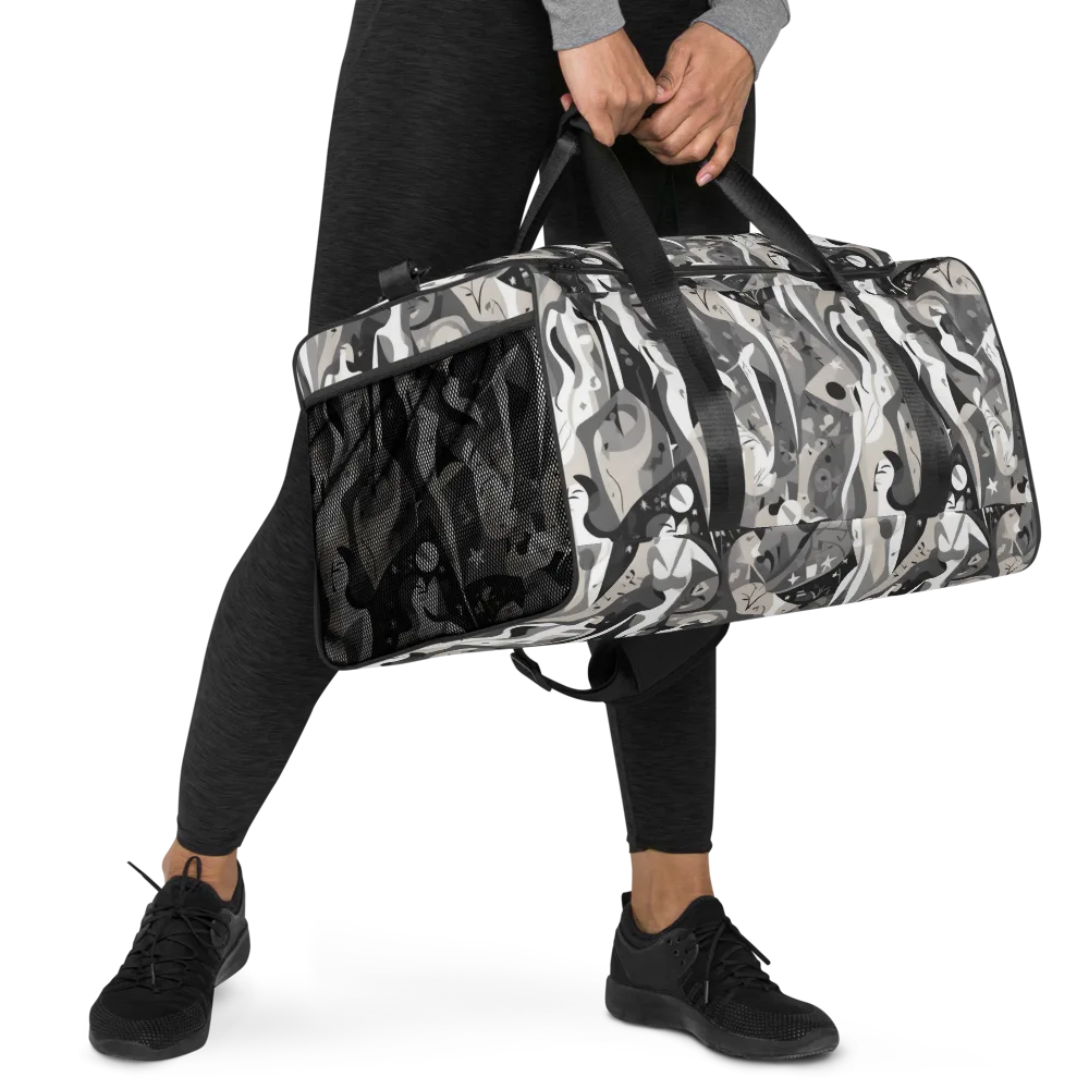 Moonlit Figures on Duffle Bag — Right Front