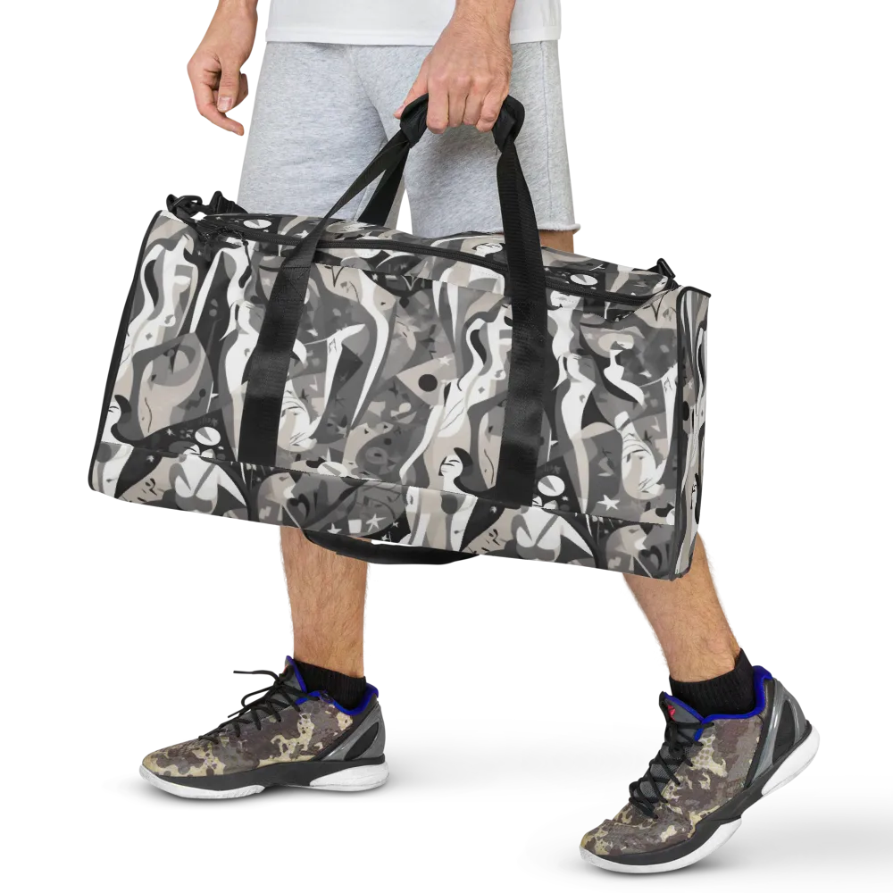 Moonlit Figures on Duffle Bag — Front