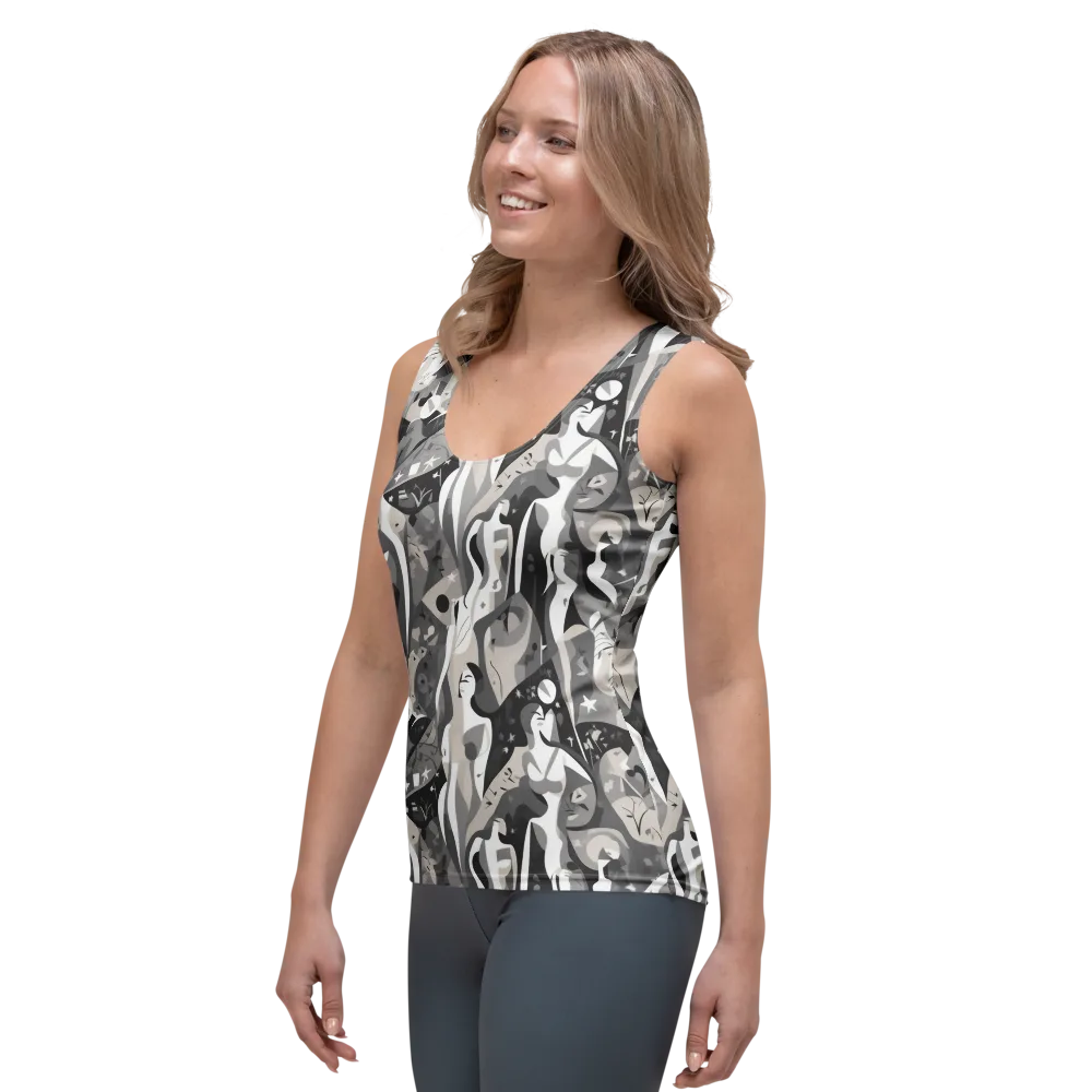 Moonlit Figures on Women's Tank Top — Left Front
