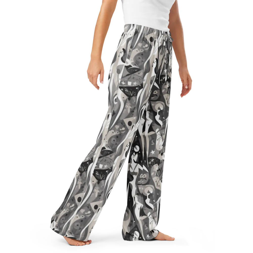 Moonlit Figures on Women's Pajama Pants — Right Front