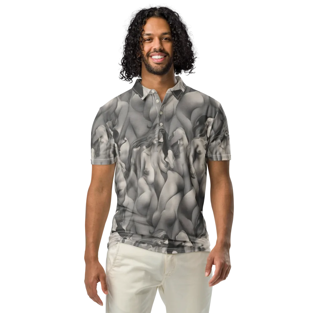 Silver Sirens on Men's Slim Fit Polo Shirt — Front