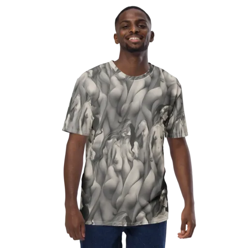 Silver Sirens on a Men's Crew Neck T-Shirt