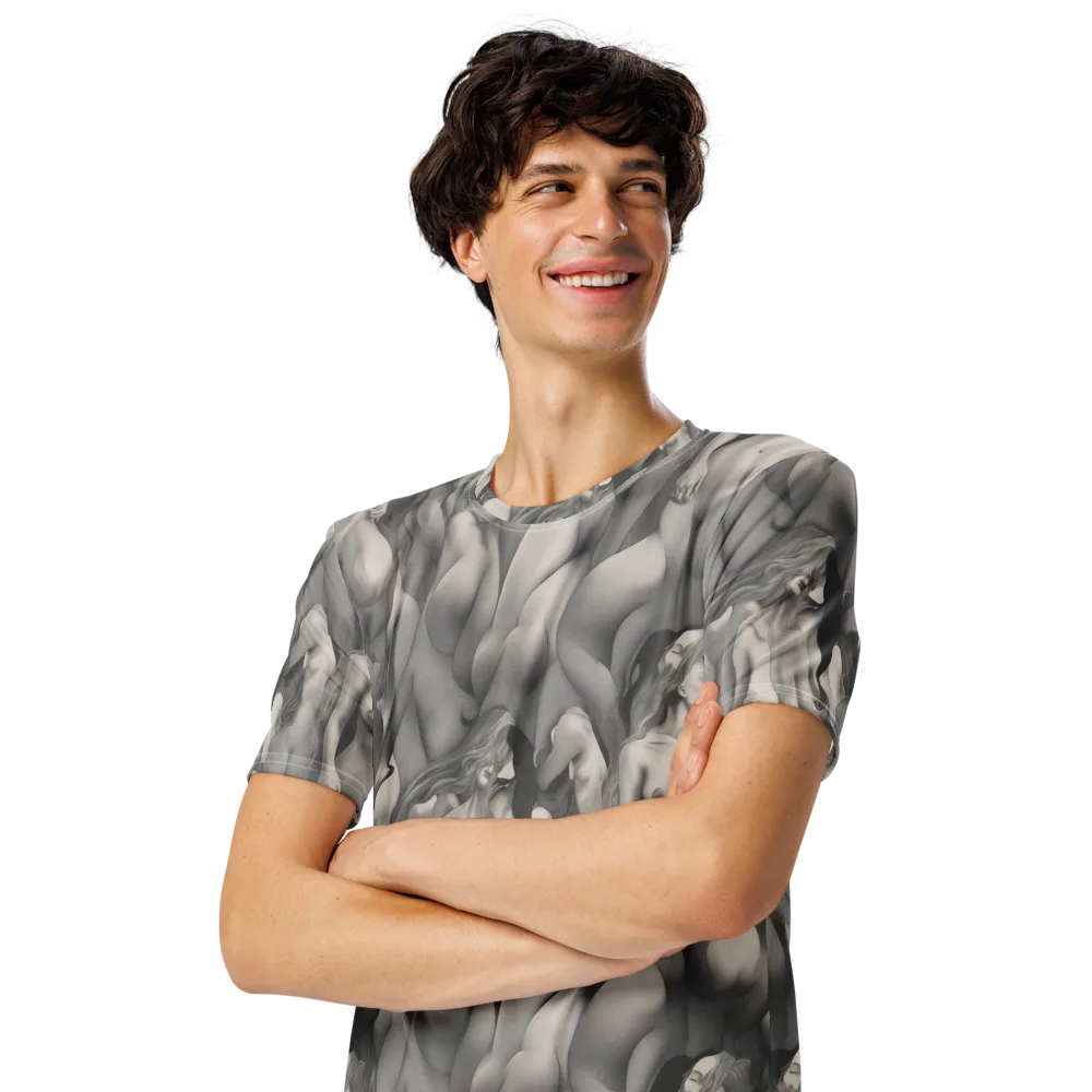 Silver Sirens on Men's Crew Neck T-Shirt — Left Front
