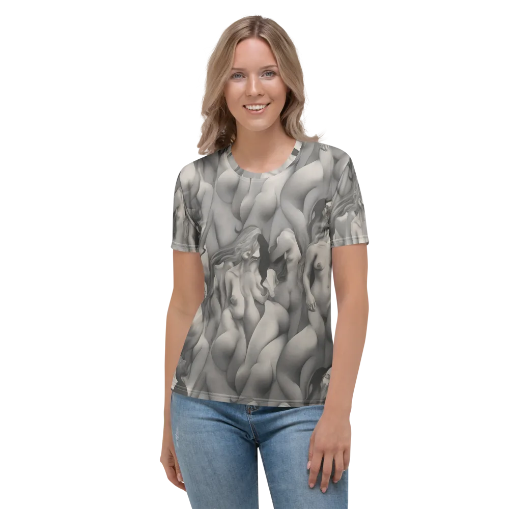 Silver Sirens on Women's Crew Neck T-Shirt — Front