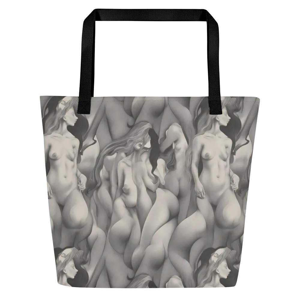 Silver Sirens on Large Tote Bag W/ Pocket — Front