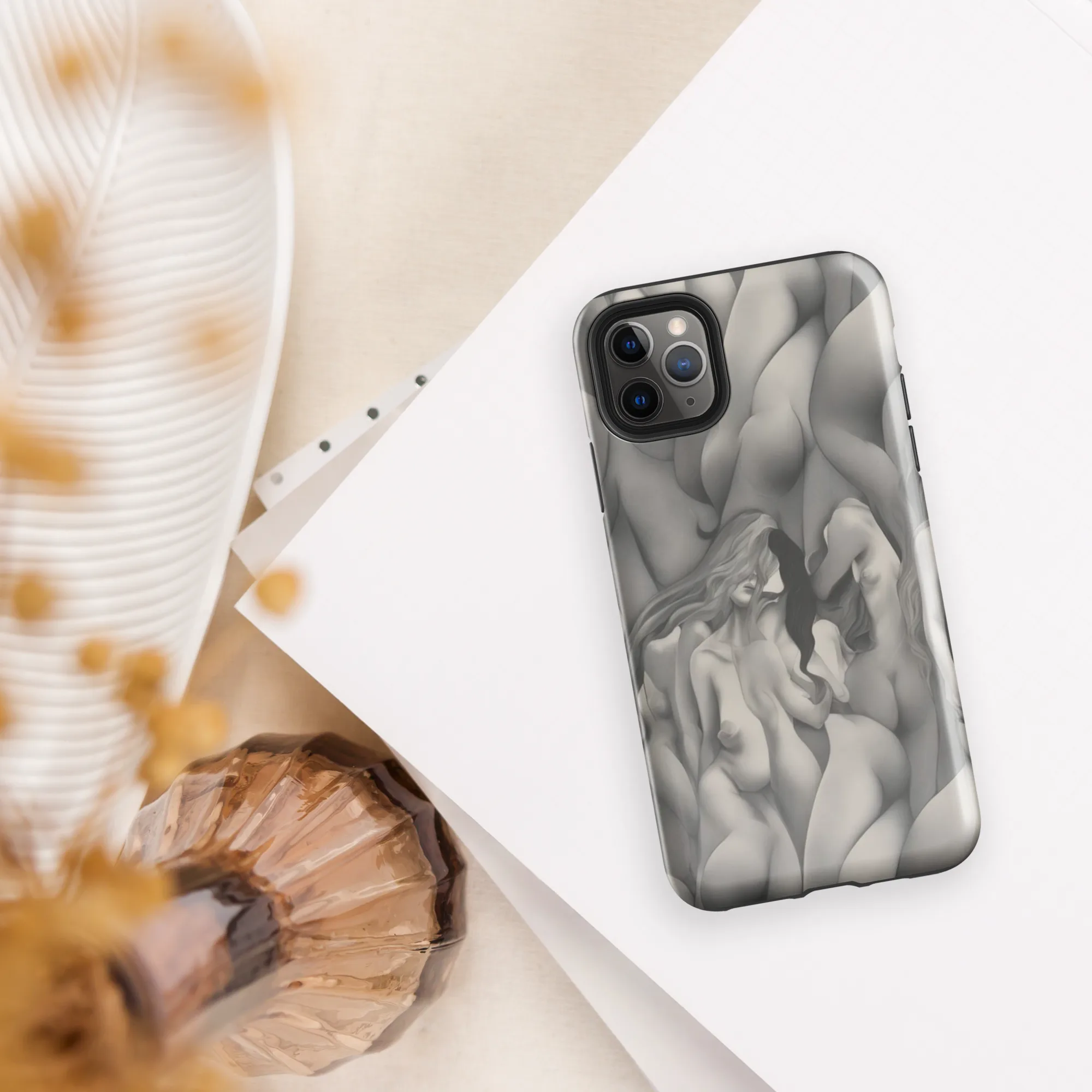 Silver Sirens on Tough Case for iPhone® — Front