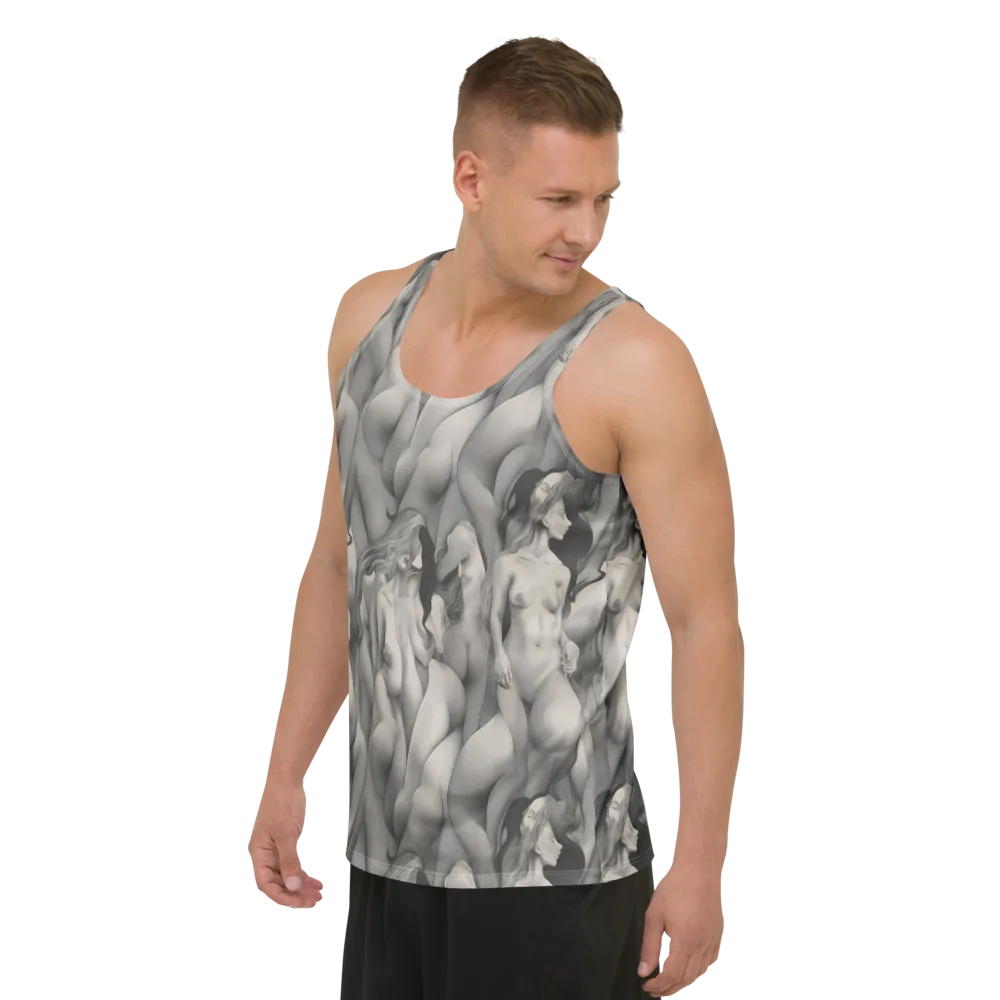 Silver Sirens on Men's Tank Top — Left Front