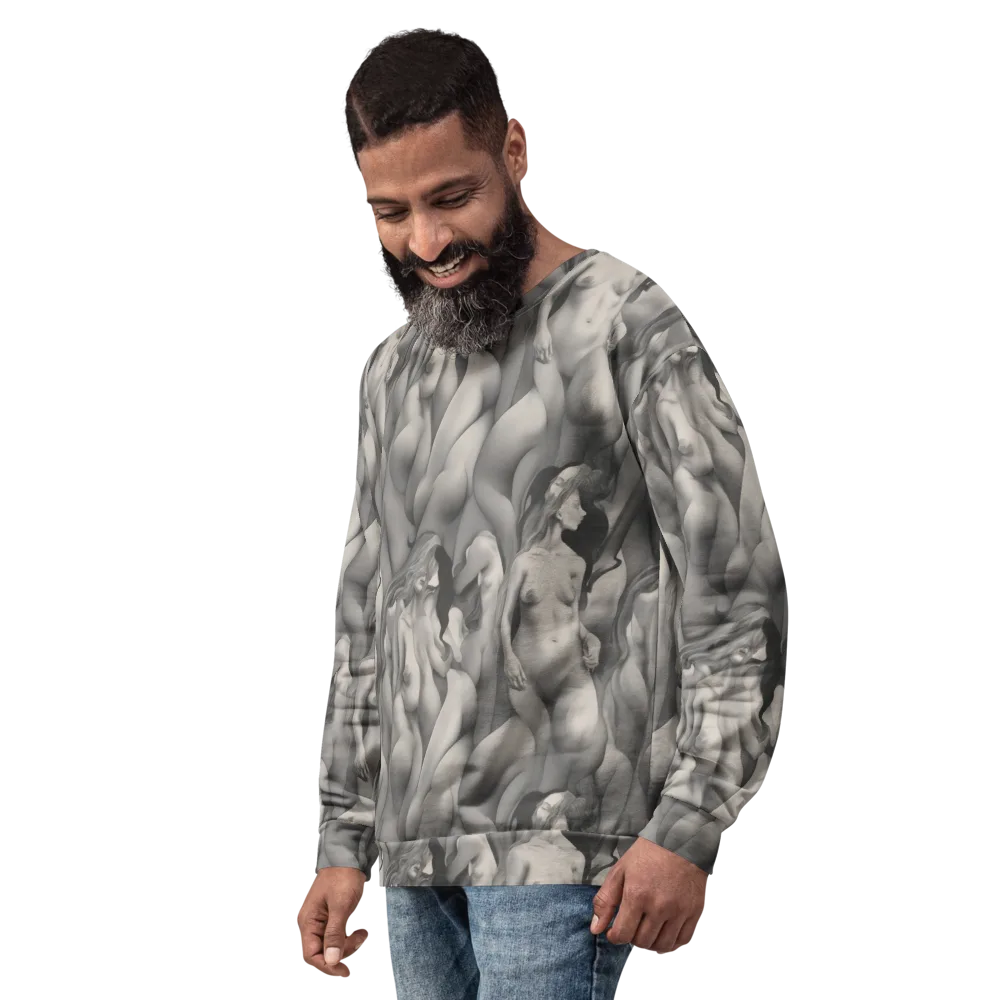 Silver Sirens on Sweatshirt — Left Front
