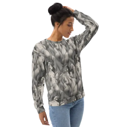 Silver Sirens on a Sweatshirt