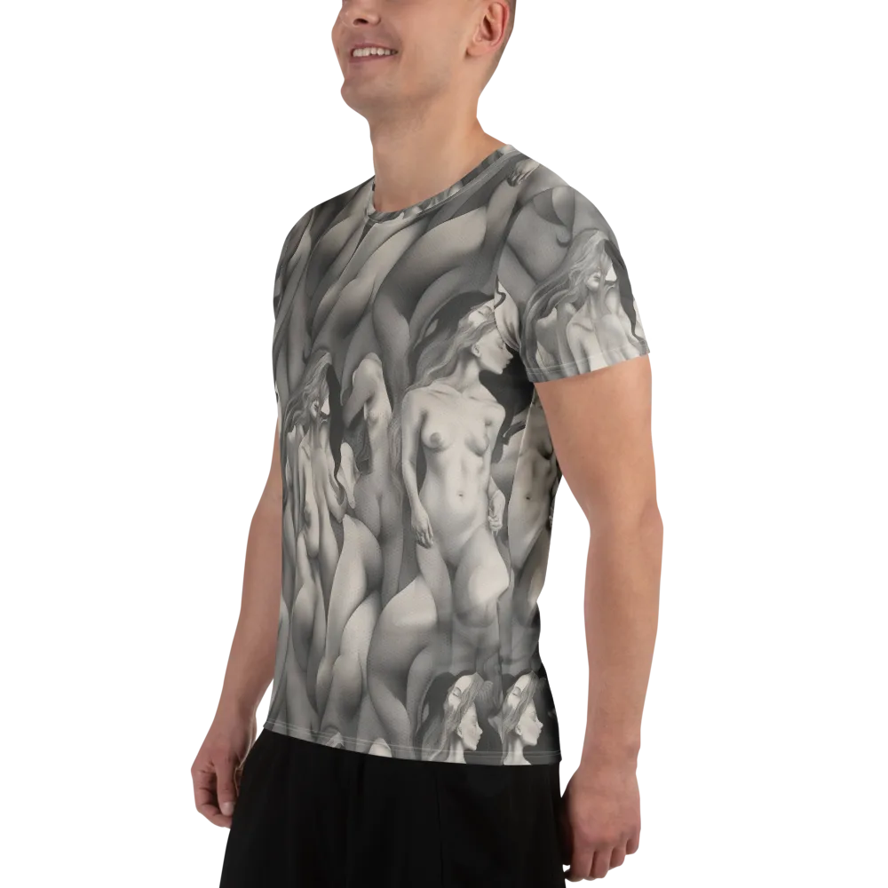 Silver Sirens on Men's Athletic T-Shirt — Left