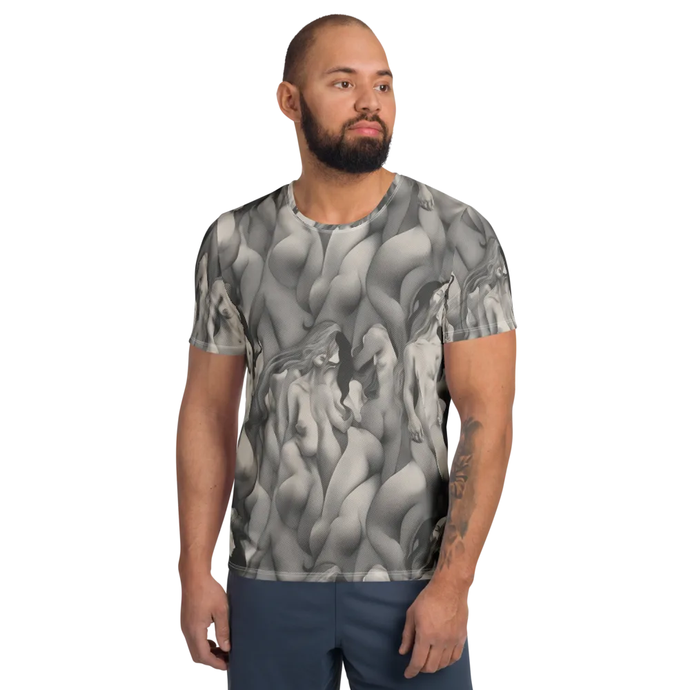 Silver Sirens on Men's Athletic T-Shirt — Front
