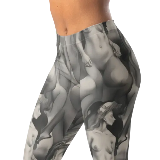 Silver Sirens on a Leggings
