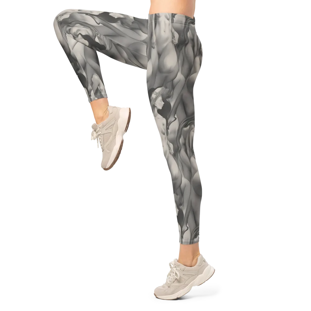 Silver Sirens on Leggings — Left