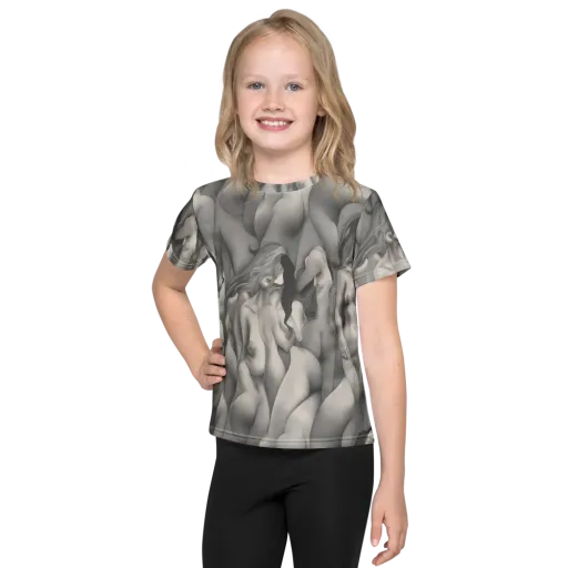 Silver Sirens on a Kids Crew Neck T-Shirt