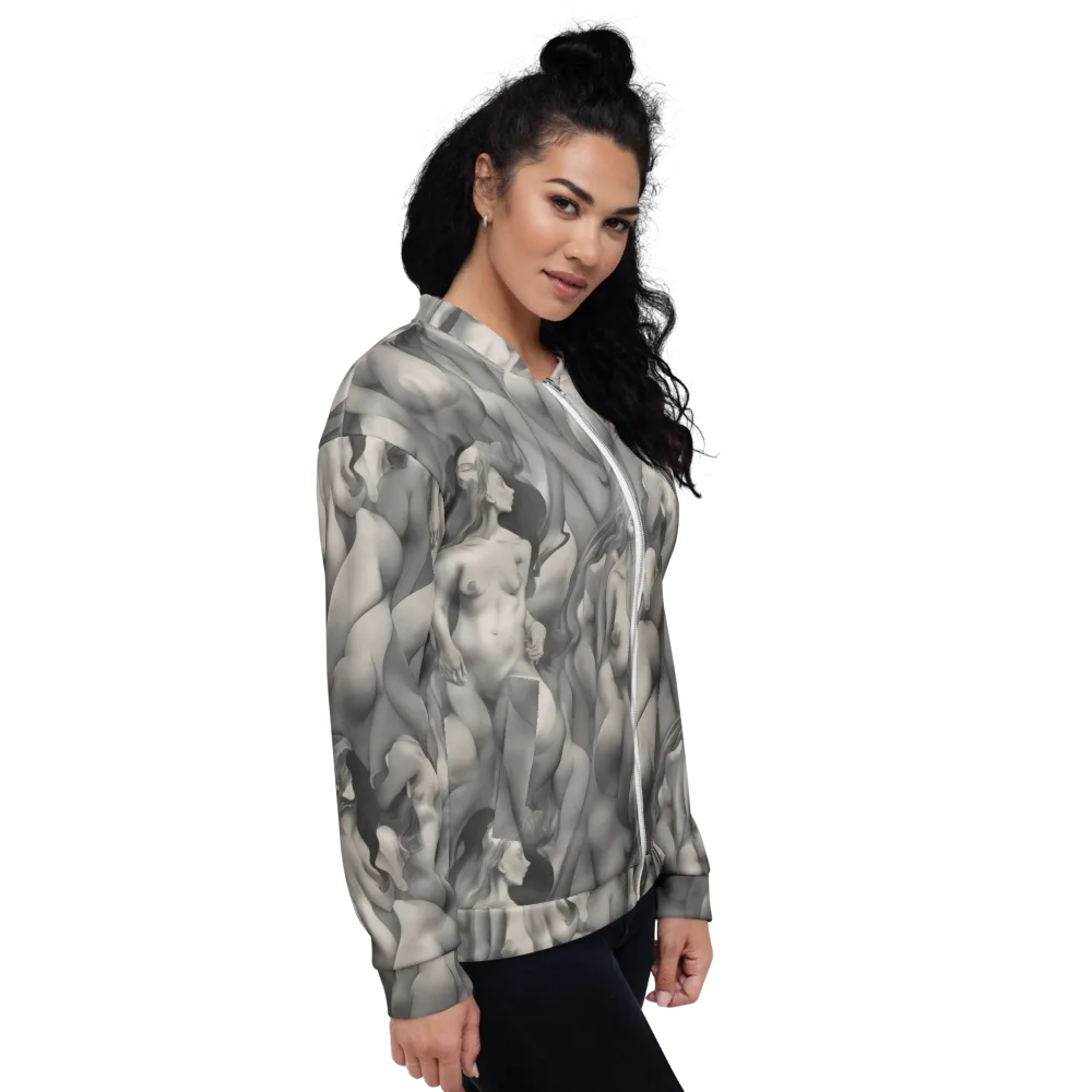 Silver Sirens on Bomber Jacket — Right