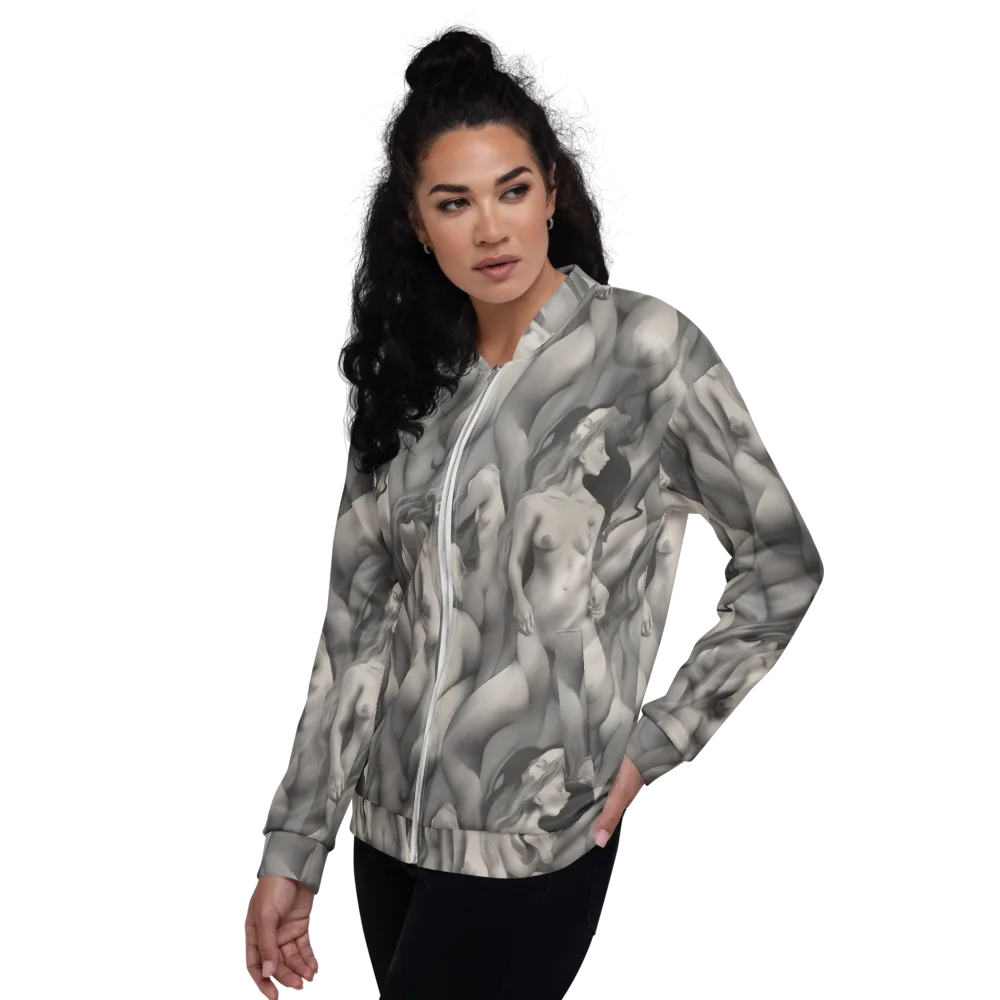 Silver Sirens on Bomber Jacket — Left