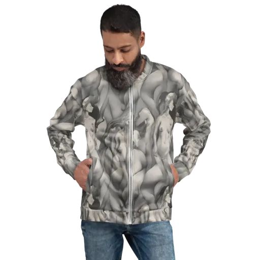 Silver Sirens on a Bomber Jacket
