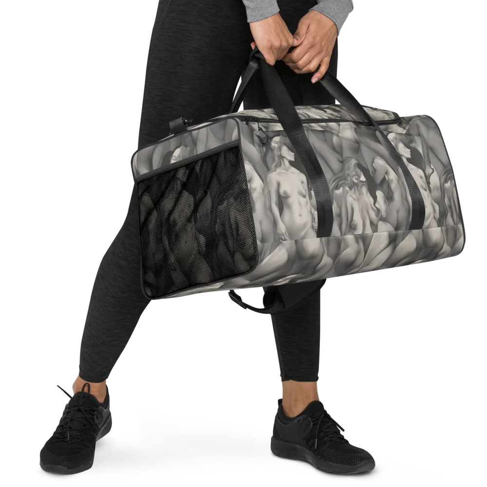 Silver Sirens on Duffle Bag — Right Front