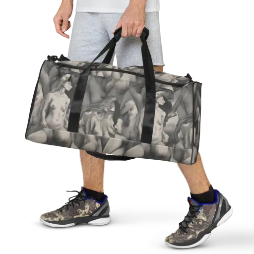 Silver Sirens on a Duffle Bag