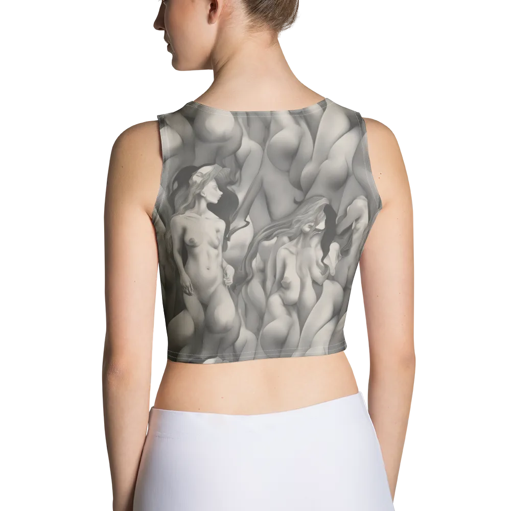 Silver Sirens on Crop Top — Back