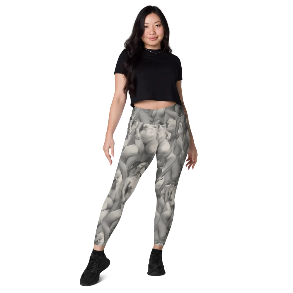 Silver Sirens on Leggings with Pockets — Front