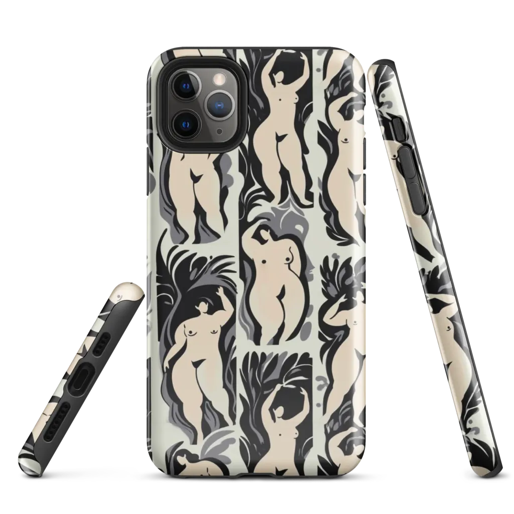 Ivory Figure Garden on Tough Case for iPhone® — Front