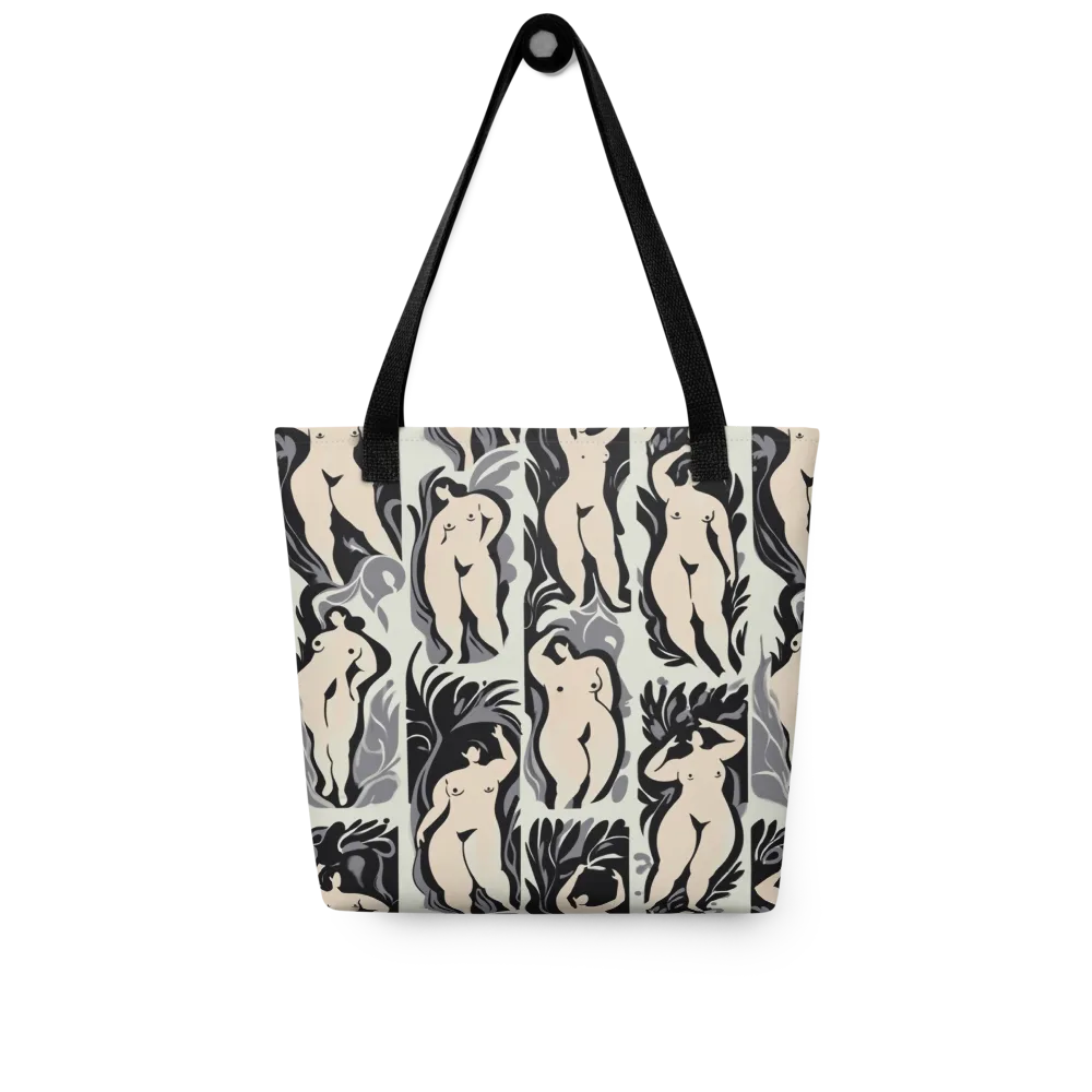 Ivory Figure Garden on Tote Bag — Front
