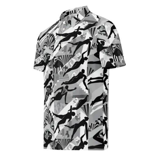 Deco Divers on a Men's Slim Fit Polo Shirt