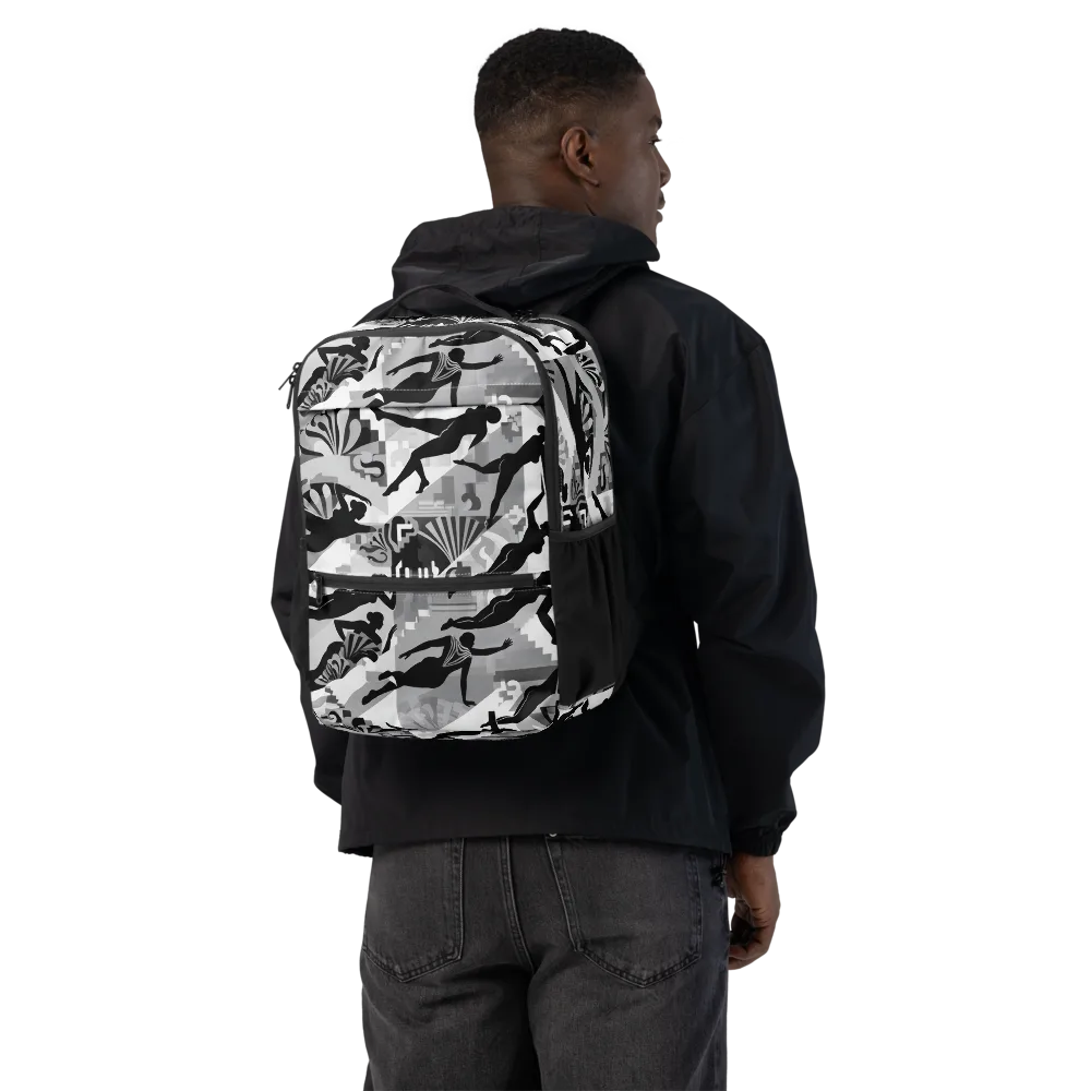 Deco Divers on Utility Backpack — Back