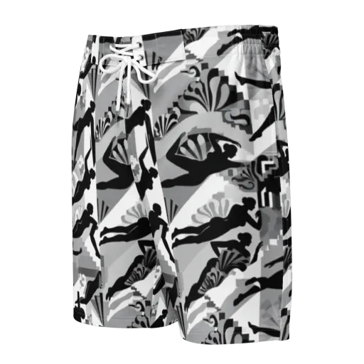 Deco Divers on a Men's Board Shorts